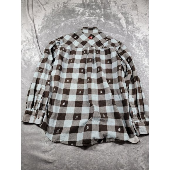 Magellan Flannel Shirt‎ Men's Medium Shiner Bock Long Sleeve plaid Classic Fit - Picture 7 of 7